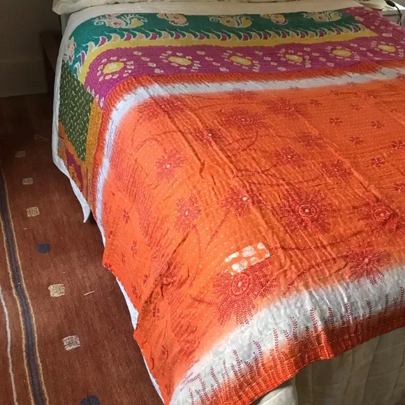 kantha quilt #10 BOGO - Picture 3 of 10